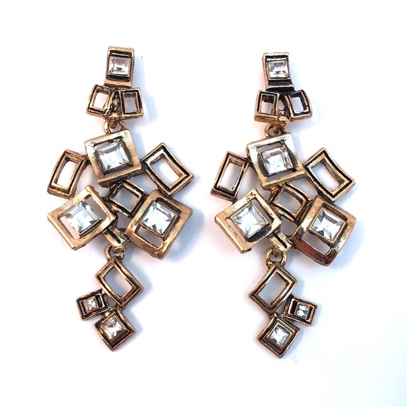Cherryl's Jewelry - Copper Crystal Chandelier Earrings